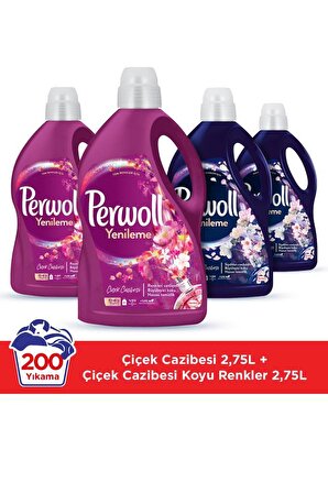 Perwoll Renk Koruma Renkliler için Sıvı Deterjan 200 Yıkama 2x2.75 lt - 2x2.75 lt