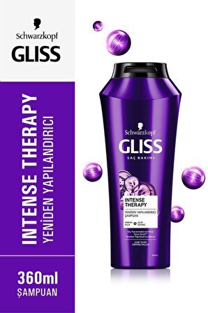 Gliss  Intense Therapy Yeniden Yapılandırıcı Şampuan 360 ML 2'li