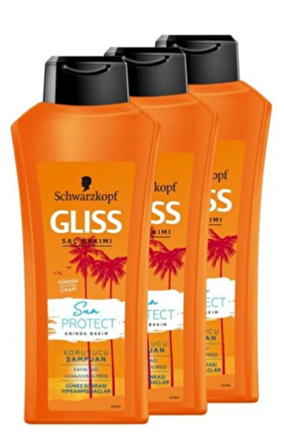 Gliss Şampuan Sun Protect 525 ml 3'lü Set