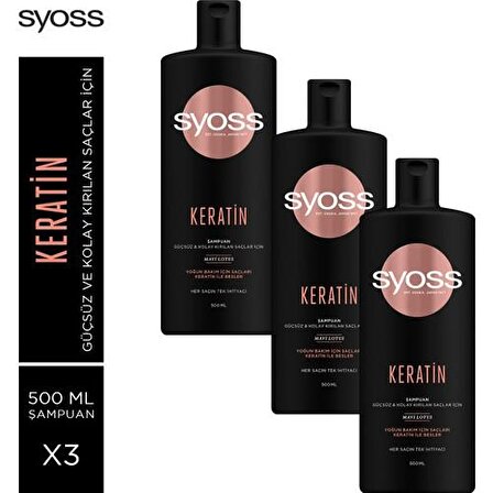 Syoss Tüm Saçlar İçin Canlandırıcı Şampuan 3x500 ml