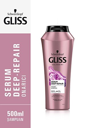 Gliss Serum Deep Repair Onarıcı Şampuan 500 ml x 4 Adet