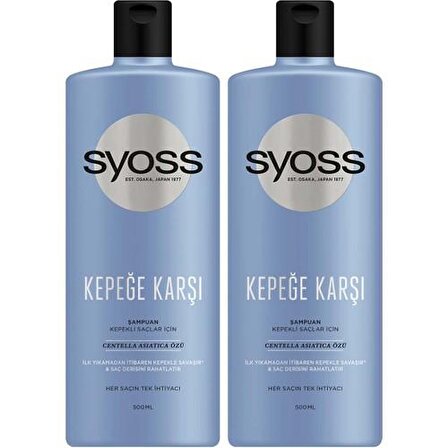 Syoss Tüm Saçlar İçin Kepek Önleyici Şampuan 2x500 ml