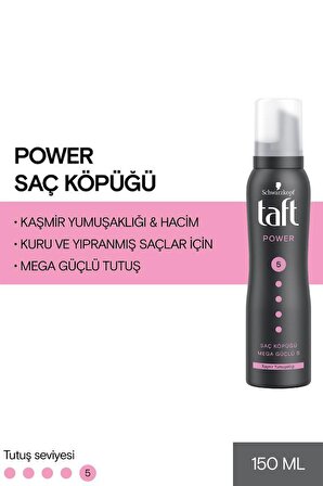 Taft Power Kaşmir Köpük 150 ml x 2 Adet