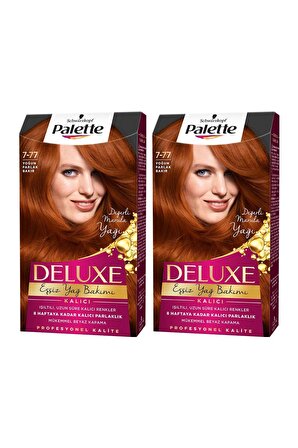 Palette Deluxe 7-77 Yoğun Parlak Bakır X 2 Adet Saç Boyası