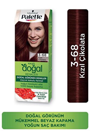 Palette Kalıcı Doğal Renkler Saç Boyası 3-68 Kızıl Çikolata X 3 Adet