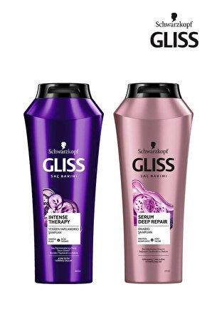 Gliss Intense Therapy Şampuan 500 Ml + Serum Deep Repaır 500 Ml Şampuan