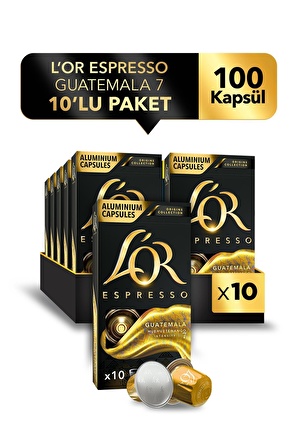 L'OR Espresso Origin Guatemala Kapsül Kahve 10 x 10 Paket ( 100 Adet )