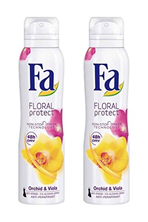 Floral Protect Orchid & Viola 150 Ml Kadın Deodorant Sprey X2