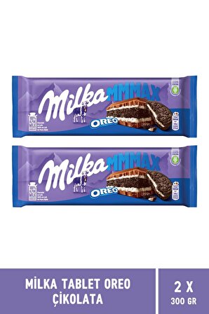 Milka Oreo Tablet Çikolata 300 gr MMMAX - 2 Adet