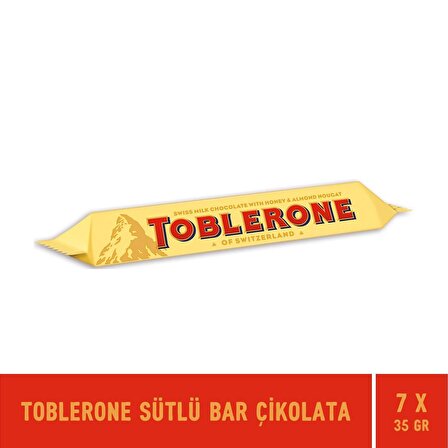 Toblerone Sütlü Bar Çikolata 35 gr - 7 Adet