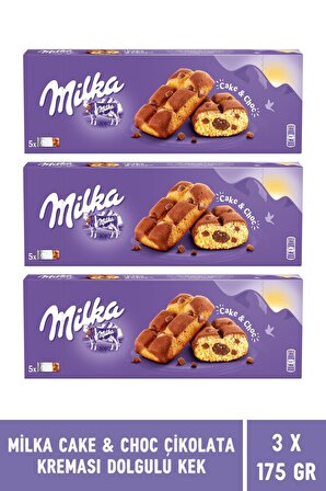 Milka Cake & Choc Çikolata Kremalı Kek 175 gr - 3 Adet