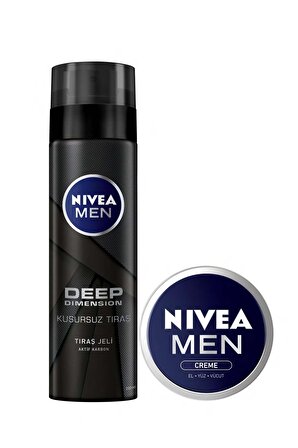 Nivea Tıraş Jeli Deep + Men Crème 30 Ml