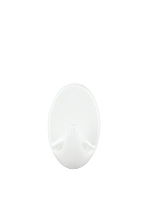 PERMANENT Askı Plastik Küçük Oval Beyaz 2 adet X 3 Paket (Toplam 6 askı)