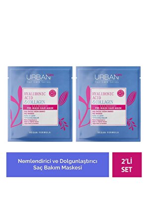 Urban Care Hyaluronic Acid & Collagen Pre Hair Maske 50ml X 2'li Set