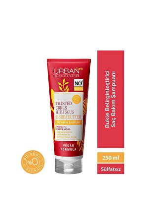 Urban Care Hibiscus&Shea Butter Kıvırcık ve Dalgalı Saçlara Özel 4'lü Bakım Seti-Sülfatsız-Vegan