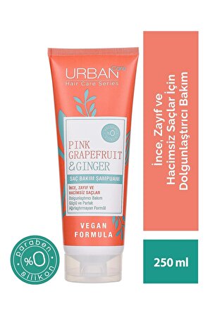 Urban Care Pink Grapefruit & Ginger Saç Bakım Şampuanı 3'lü Set