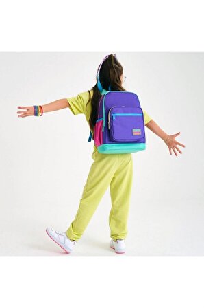 Coral High Kids Mor Renk Detaylı 2'li Okul Çanta Seti - Kız Çocuk
