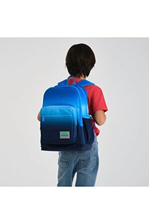 Coral High Kids Lacivert Mavi Renk Geçişli 2'li Okul Çanta Seti - Erkek Çocuk