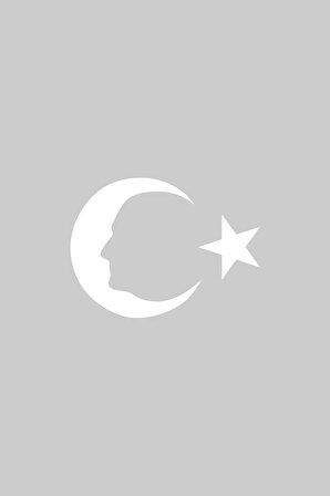 Ay Yıldız Atatürk Silüet Sticker Oto Motor Laptop Duvar Folyo Sticker 10 cm Genişlik Beyaz Renk