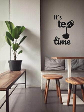 Tea Time Demlik Duvar Dekorasyonu Ahşap Mdf TEA