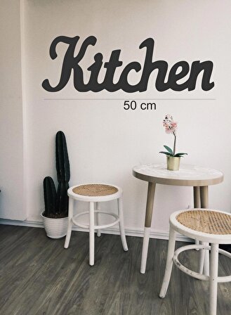 Kitchen Duvar Yazısı Mutfak Dekorasyonu Ahşap Mdf KİTCHEN YAZI