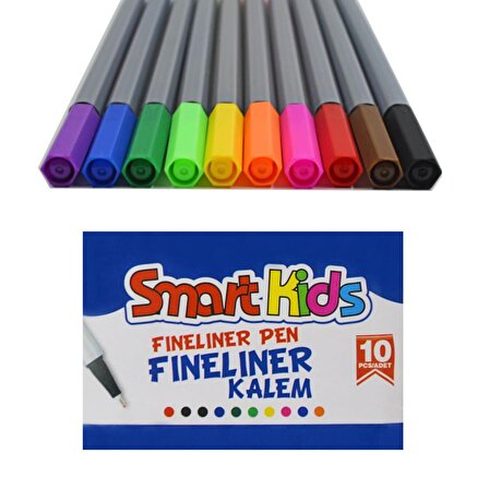 Smart Kids Fineliner Kalem 10 Renk