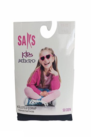 Saks Mikro 50 Kız Çocuk Külotlu Çorap