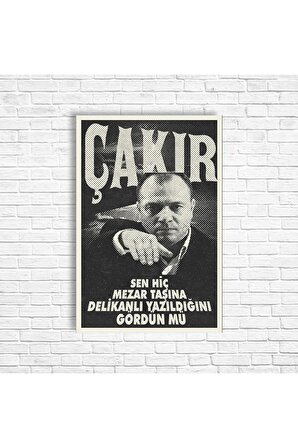 Süleyman Çakır Retro Ahşap Poster