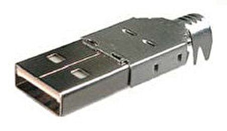 A-USBPA-N USB Tip A 4P Erkek, beyaz izolatör
