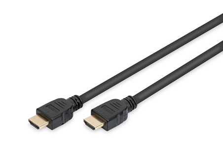 AK-330124-030-S HDMI Ultra High Speed with Ethernet Bağlantı Kablosu (HDMI 2.1), 4320p, 8K Ultra HD, HDMI Tip A Erkek - HDMI Tip A Erkek, 3 metre, altın kaplama, siyah renk