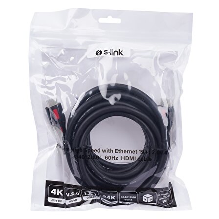 S-Link HDMI Kablo Siyah (3m) 4K