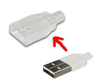 A-USBPA-HOOD-N Başlık USB A Konnektör İçin