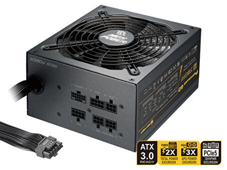 High Power Performans 750W 80+Gold 3.0 PCle 5.0 ATX PowerSupply [HP1-S2750GD-F14