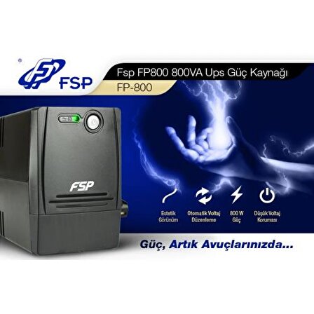 FSP FP800 800VA Line Interactive UPS (1x9A Akü)