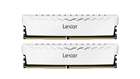 LEXAR THOR RAM DT GAMING DDR4 UDIMM 2x8GB 3600 XMP MEMORY WITH WHITE HEATSINK DUAL PACK LD4BU008G-R3600GDWG