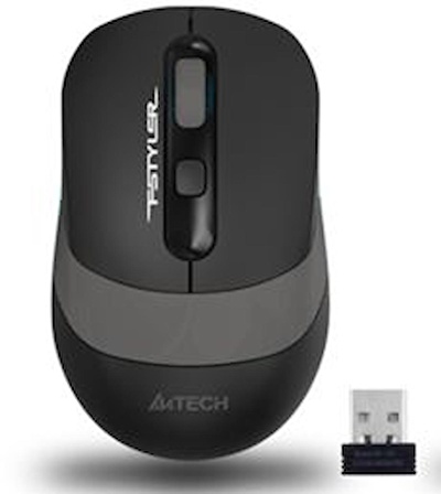 FG10 Kablosuz Optik Nano 2000DPI Siyah Gri Mouse