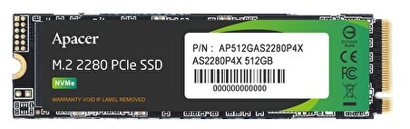 AP512GAS2280P4X-1 512GB 2100-1500MB/s M.2 PCIe Gen3x4 SSD