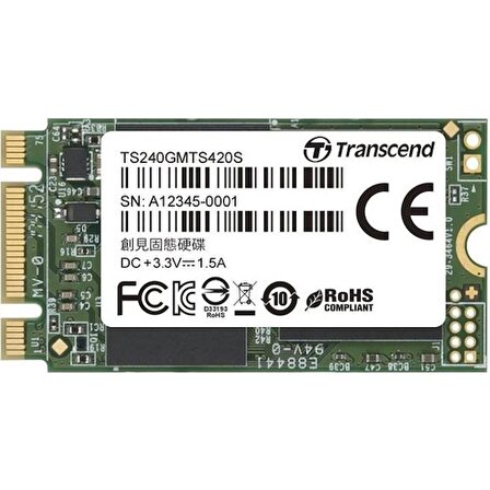 Transcend MTS420S 240GB 22x42mm M.2 M.2 Sata 3 Ultrabook SSD