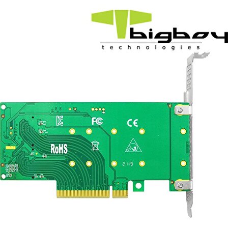 Bigboy PCIe 4.0 x4 PCIe 4.0 x8 2xM.2 2xNVMe Çevirici Ünite