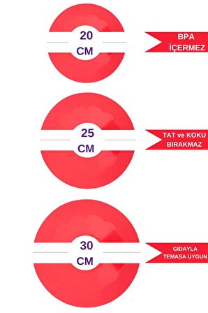 Silicolife 3 Boy Silikon Vantuz Kapak, Tencere Tava Kapağı Isı Koruyucu 3’lü Set (30cm, 25cm, 20cm)