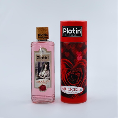 Platin Gül Kolonyası 80 Derece Cam Şişe 250 ml