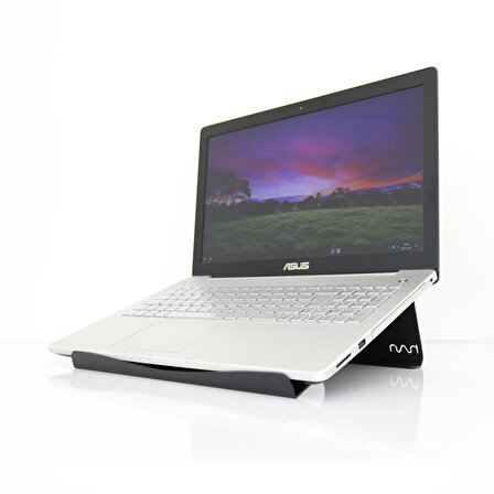 Hansdo Laptop Standı - Laptop Yükseltici - Notebook Standı - Metal - Siyah  -SLS2BL