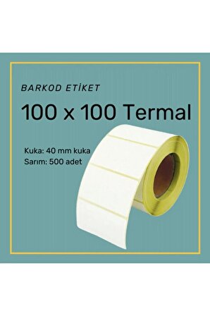 Zebra 100x100 Termal Barkod Etiket Koli Etiketi (500'lü Sarım)