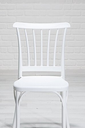 6 Adet  Violet Beyaz  Sandalye / Balkon-Bahçe-Mutfak