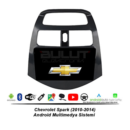 Chevrolet Spark Android Multimedya Sistemi (2010-2014) 2 GB Ram 32 GB Hafıza 8 Çekirdek İphone CarPlay Android Auto Pıoneer Roadstar Seri