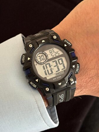 Erkek Kol Saati Dijital Su Geçirmez Genç Kol Saati SPEC000619 - Alarm, Kronometre, LED