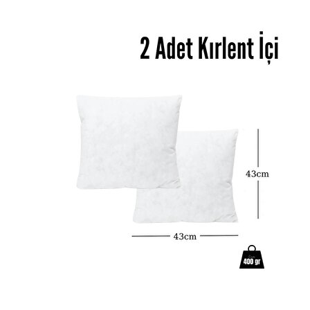 SOUB SLEEP 2 Adet Kırlent İçi 400 gr 43x43 cm