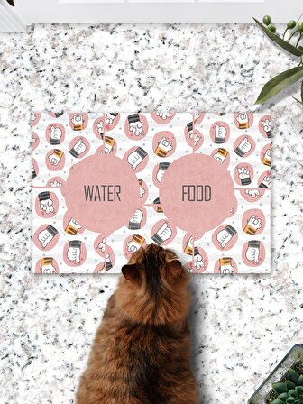 Pati Pati  Kedi Köpek Mama Eğitim Paspası Ve Beslenme Altlığı