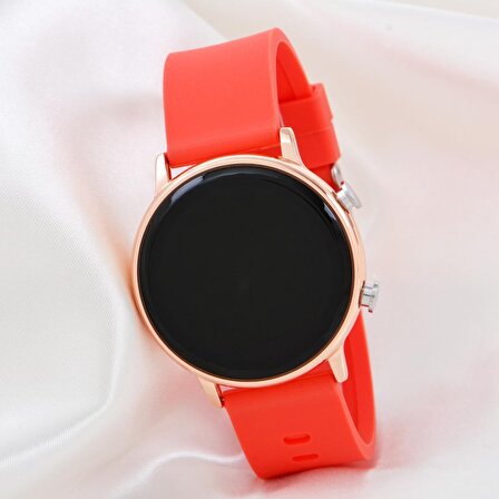 Kadın Kırmızı Renk Silikon Kordon Rose Dijital Led Kol Saati ST-304170