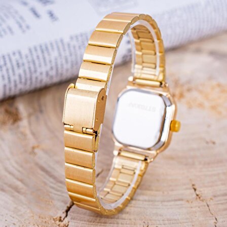 Gold Renk Minimal - Çelik Kadın Kol Saati